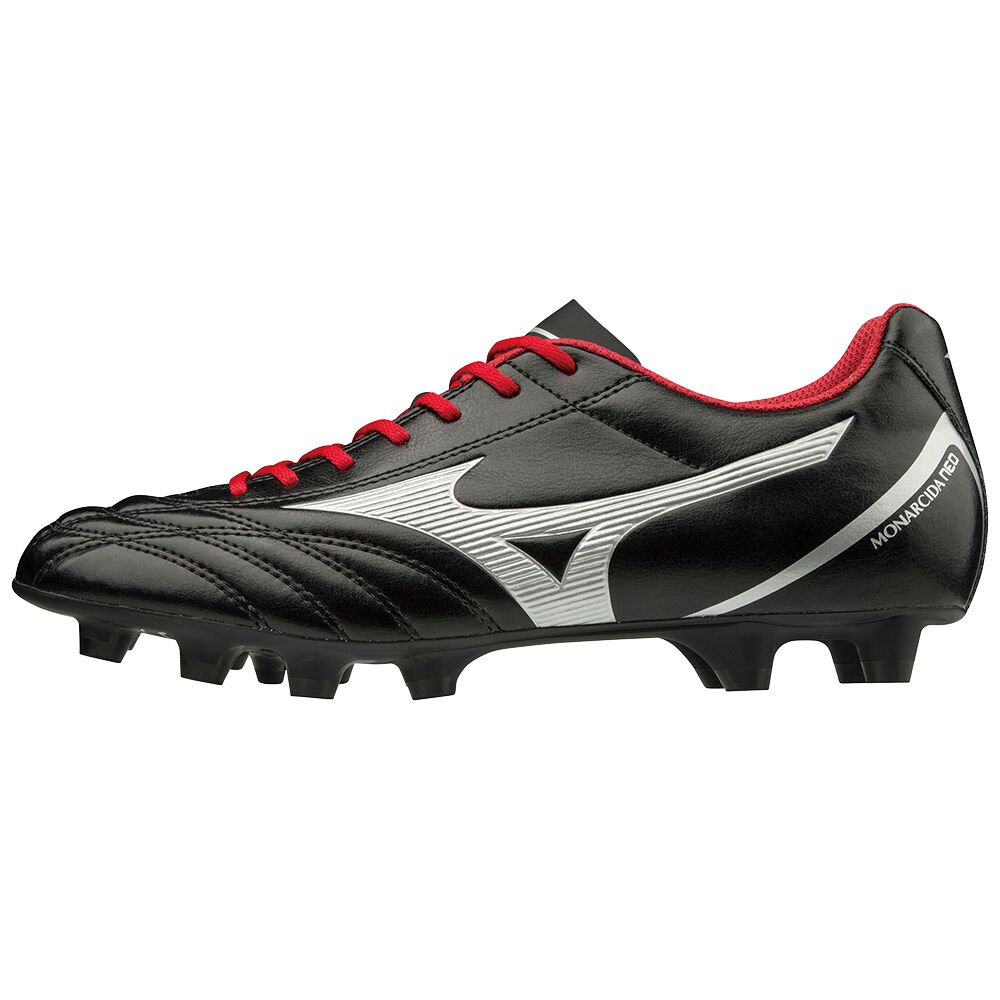 Mizuno Monarcida Neo Select Női Focicipő Fekete/Titán/Piros QLD657310